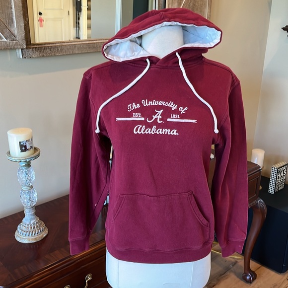 University of Alabama Crimson Red Hoodie Sweatshirt Womens Small - Picture 3 of 10